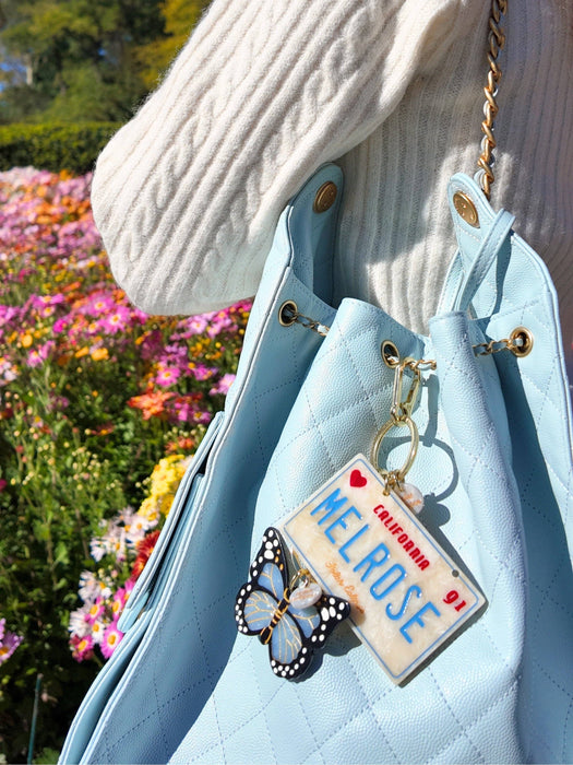 Monarch Butterfly Bag Charm + Keychain