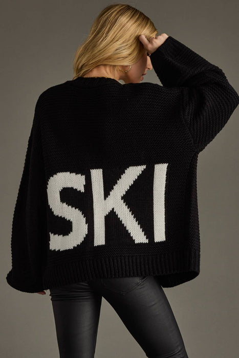 Black Ski Cardigan