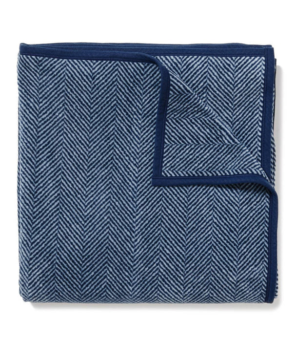Harborview Herringbone Navy Blanket Original