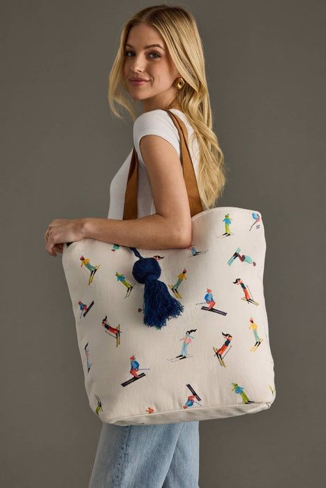Skiing People Tote