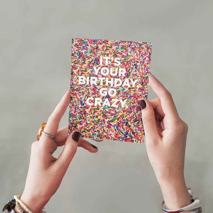 Go Crazy Sprinkles Birthday Card