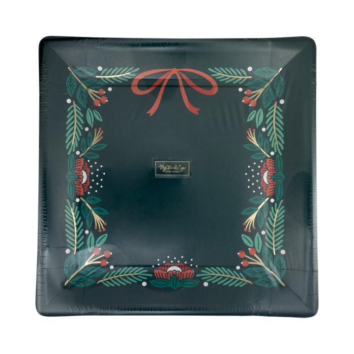 Pine Border Square Plate