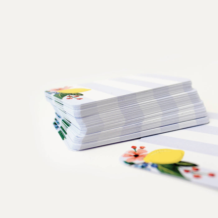 Lemon Stripe Pocket Notes