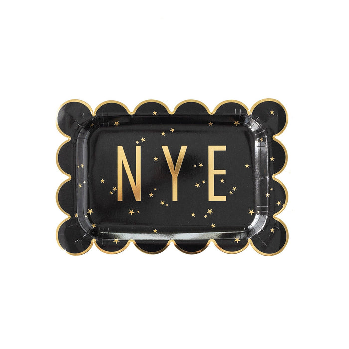 Happy New Year NYE Scallop Plate