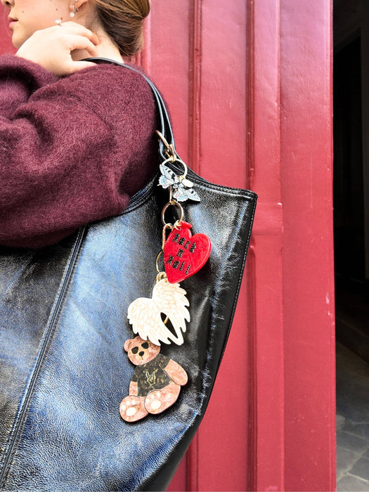 Angel Wings Bag Charm + Keychain