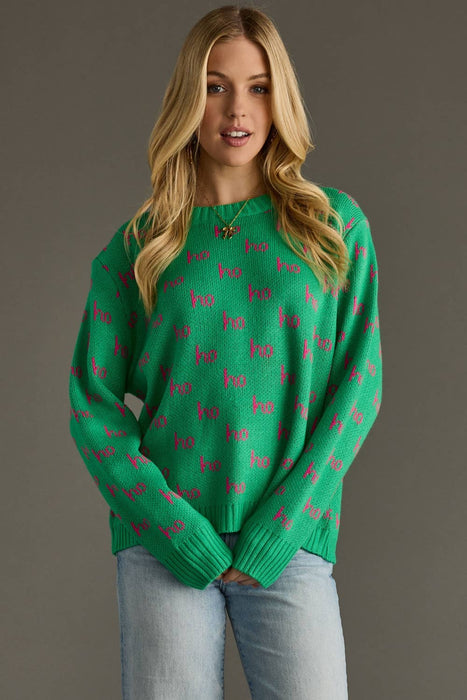 Green Ho Ho Ho Sweater