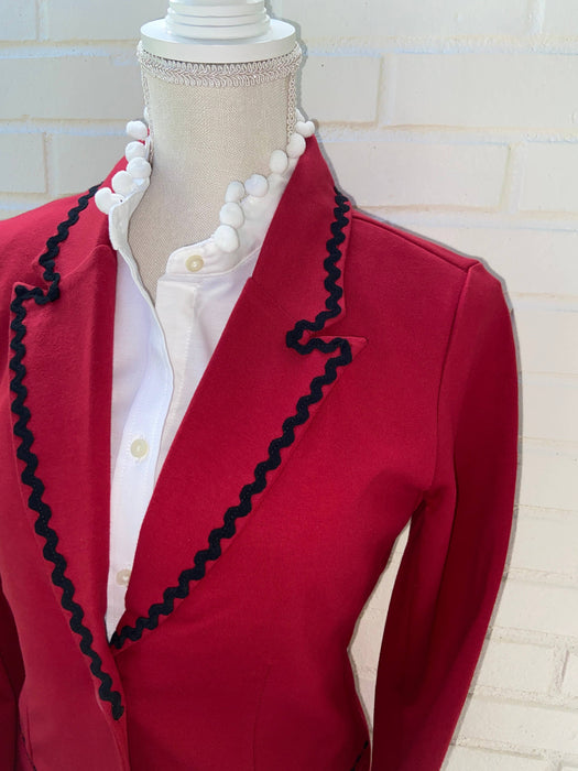 Red Dolly Ric Rac Knit Blazer