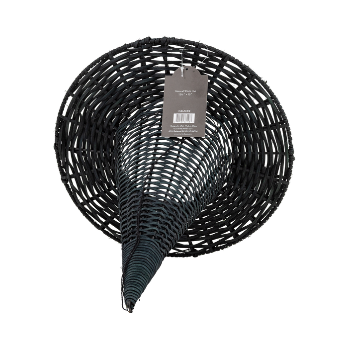 15" Rattan Witch Hat