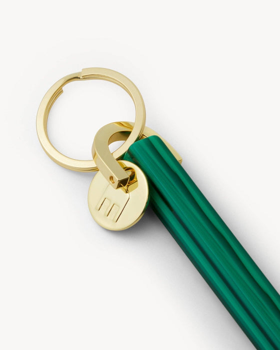 Bar Keychain in Malachite | Gold