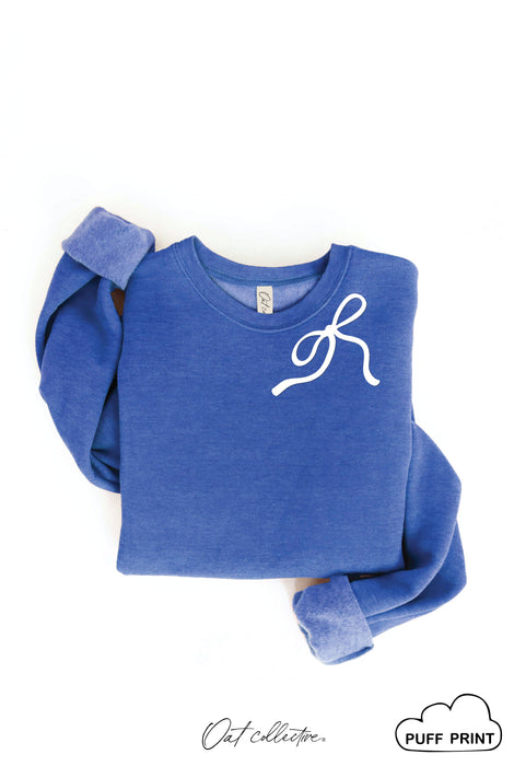 Ribbon Bow Sweatshirt | Rose