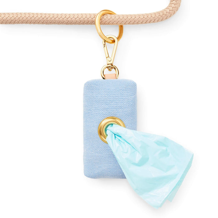 Blue Chambray Waste Bag Holder
