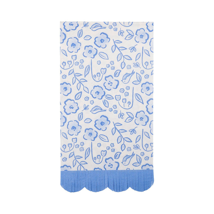Floral Scatter Fringe Guest Towel