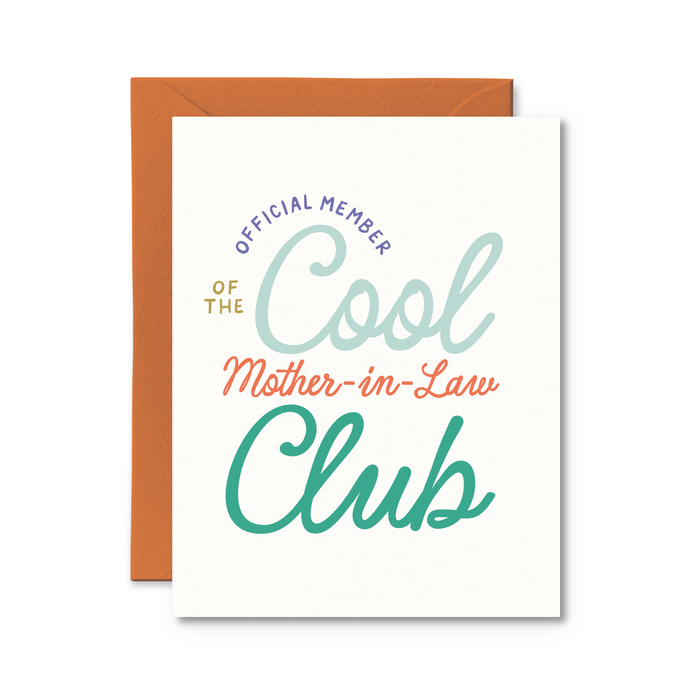Cool Mother-In-Law Club Card