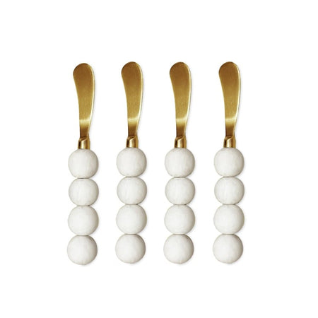 RESIN Sorbet Speaders Set of 4 ( Coconut)