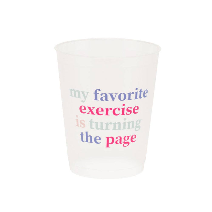 My Favorite Exercise Turning Page Flex Cups
