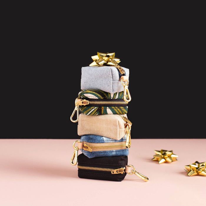 Onyx Waxed Canvas Poop Bag Dispenser