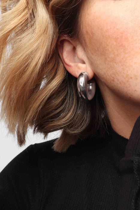 Silver Monterey Hoops