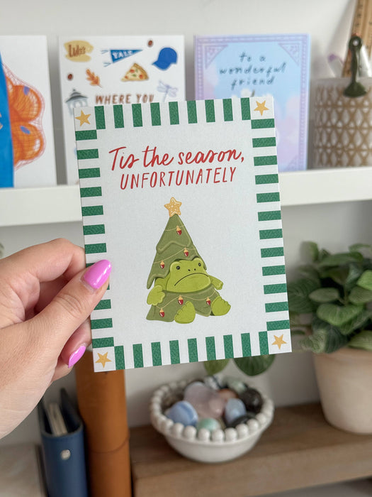 Tis The Season Jelly Frog Card