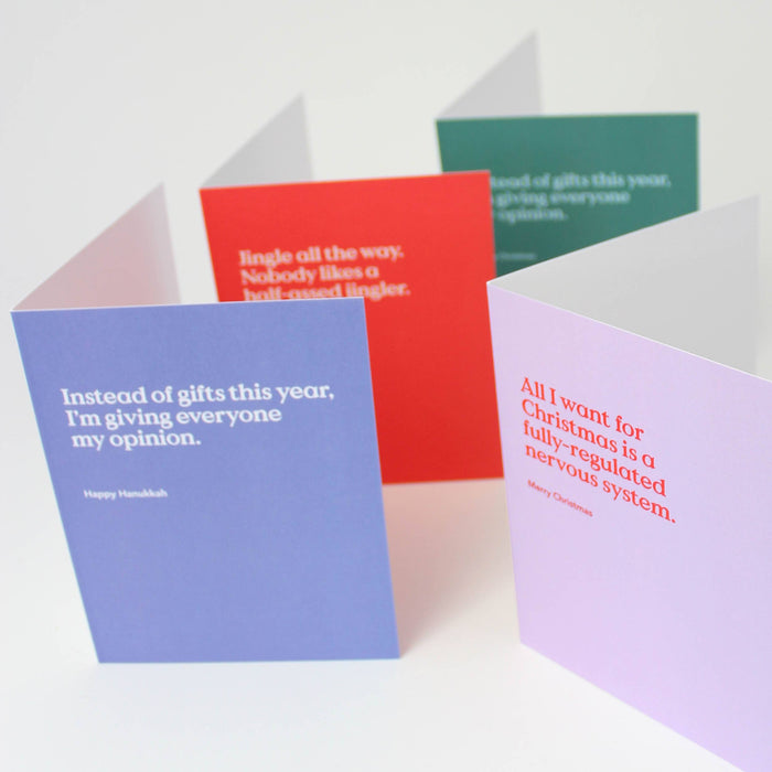 Instead of Gifts Christmas Card