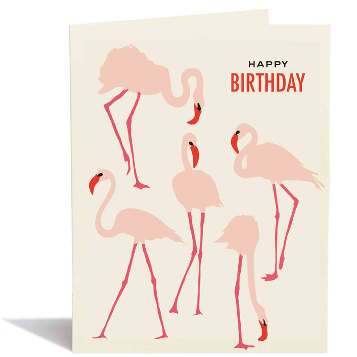 Flamingoes Birthday Card