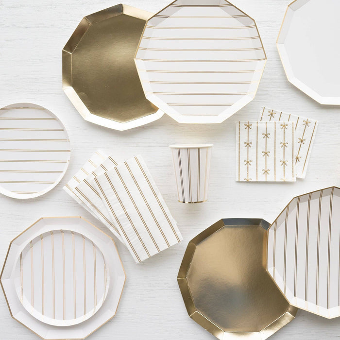 Gold Bow Cocktail Napkins