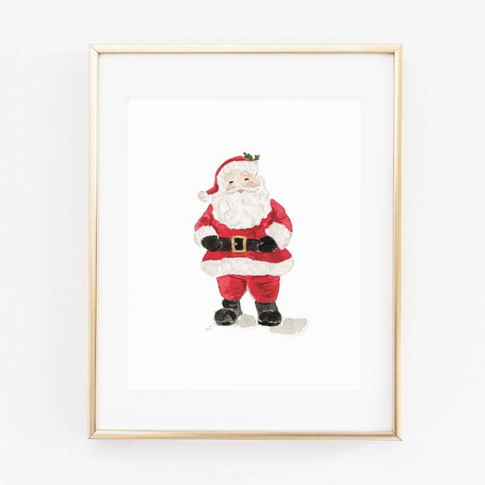 Santa art print: 8x10