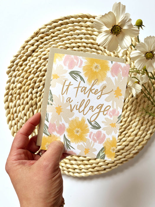 It Takes a Village Card