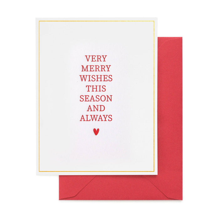 Very Merry Wishes Card