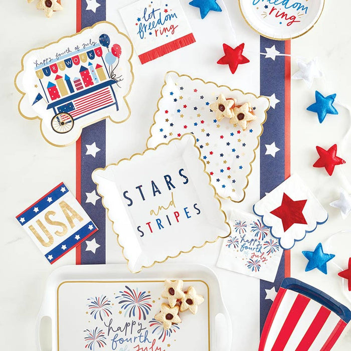 Star Scallop Bev Napkins