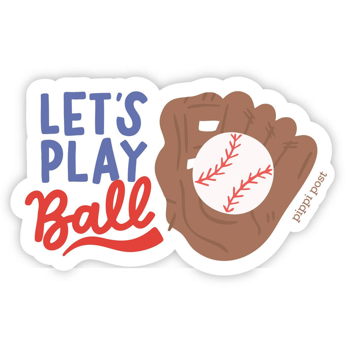 Let's Play Ball Sticker