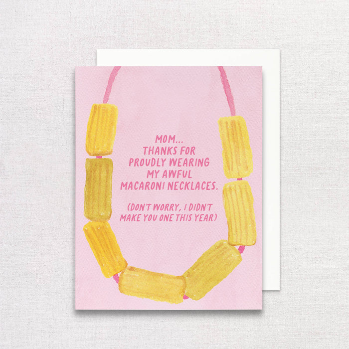 Macaroni Necklace Card