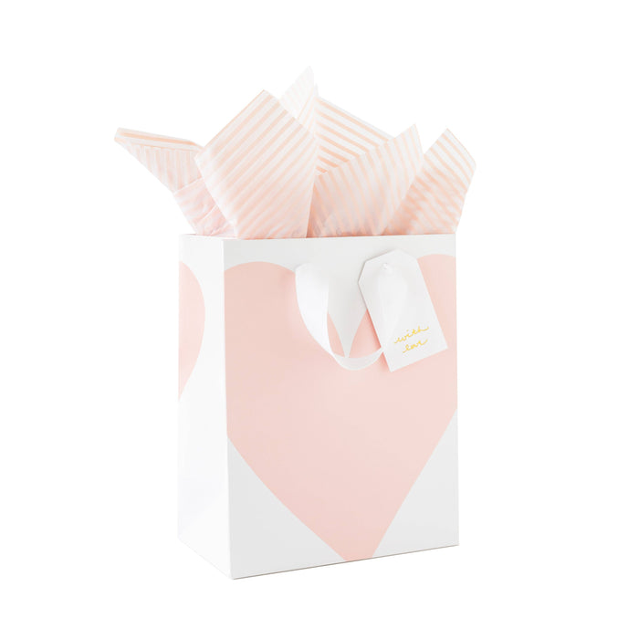 Pink Heart Bag Set