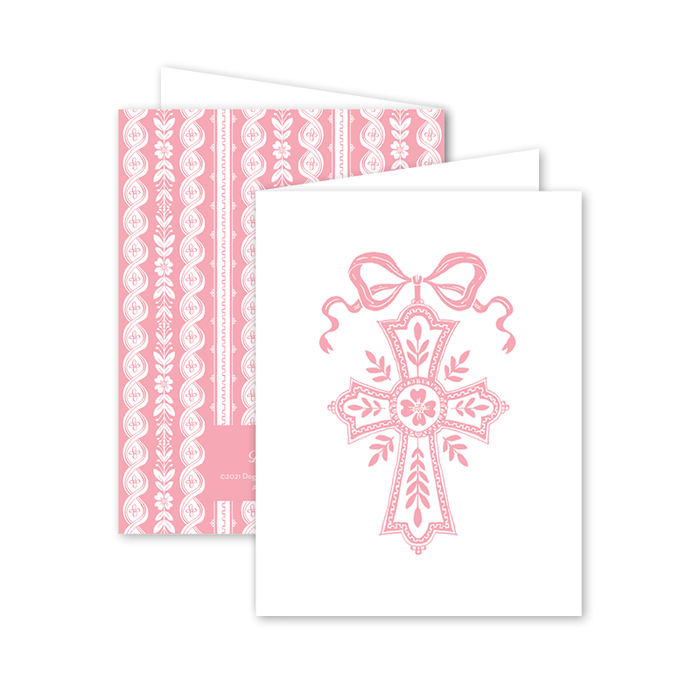 Neoclassic Cross Card | Pink
