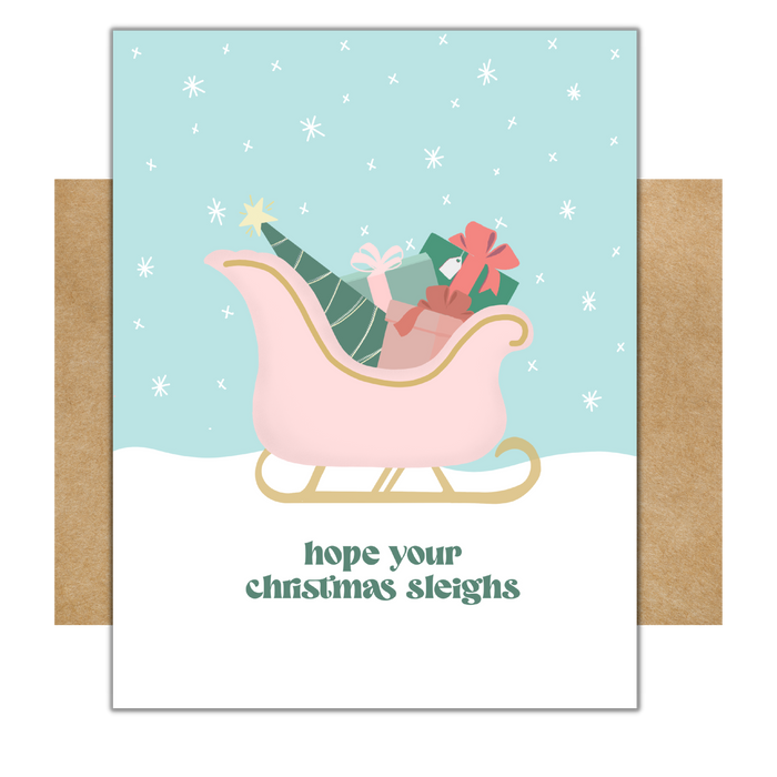 Hope Your Christmas Sleighs Card