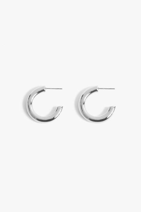 Silver Michaela 1" Hoops