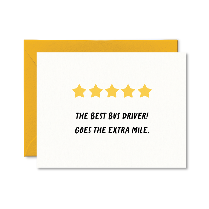 Five Star Bus Driver Card