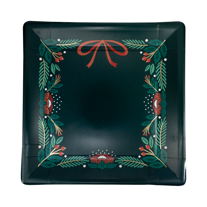 Pine Border Square Plate