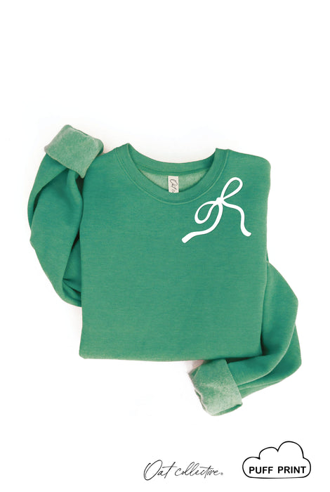 Ribbon Bow Sweatshirt | Rose
