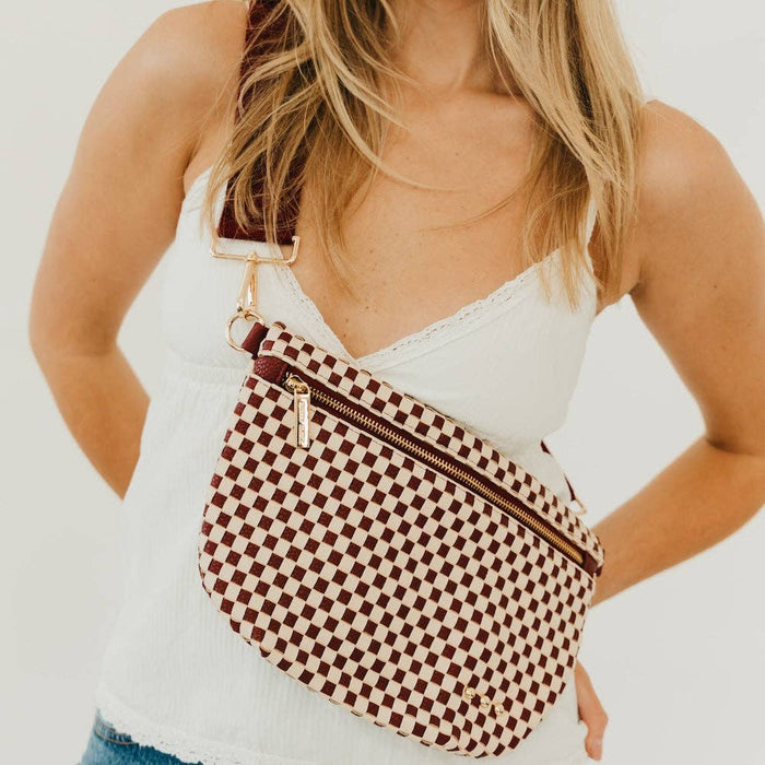 Westlyn Woven Bum Bag | Brown