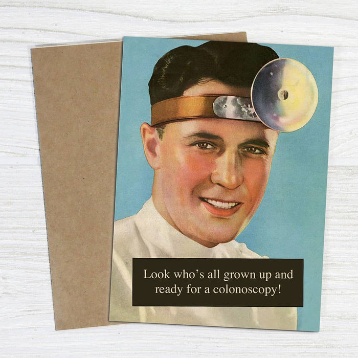Look Who’s Grown Up! Colonoscopy Card