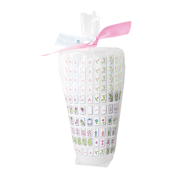 Mahjong Tiles Frosted Cups