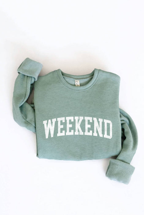 Heather Royal WEEKEND Sweatshirt