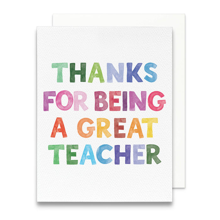 Great Teacher Card