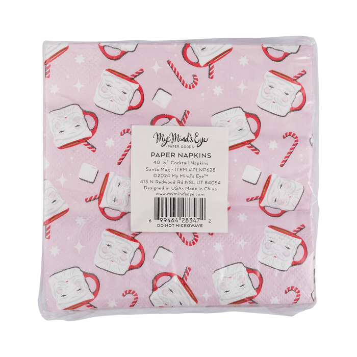 Santa Mug Cocktail Napkin