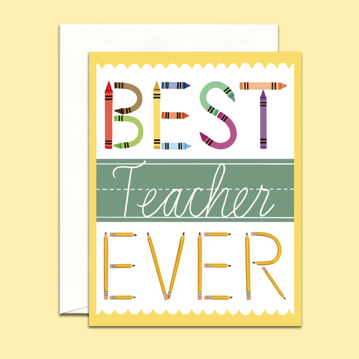 Best Teacher Appreciation Card