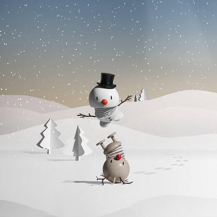 Small Hoptimist Snowman | White