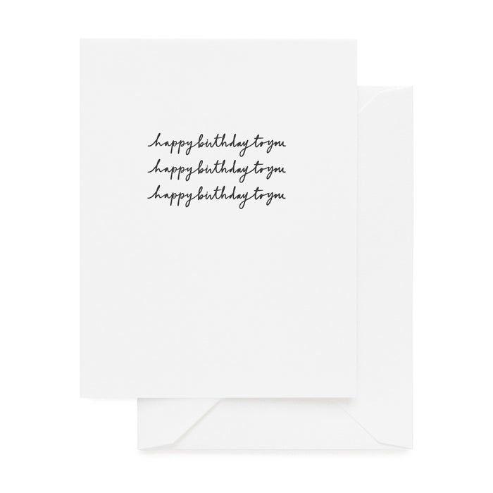 Happy Birthday To You Script