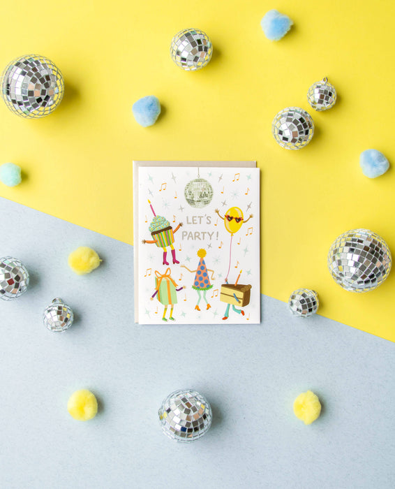 Disco Ball Dance Party Card