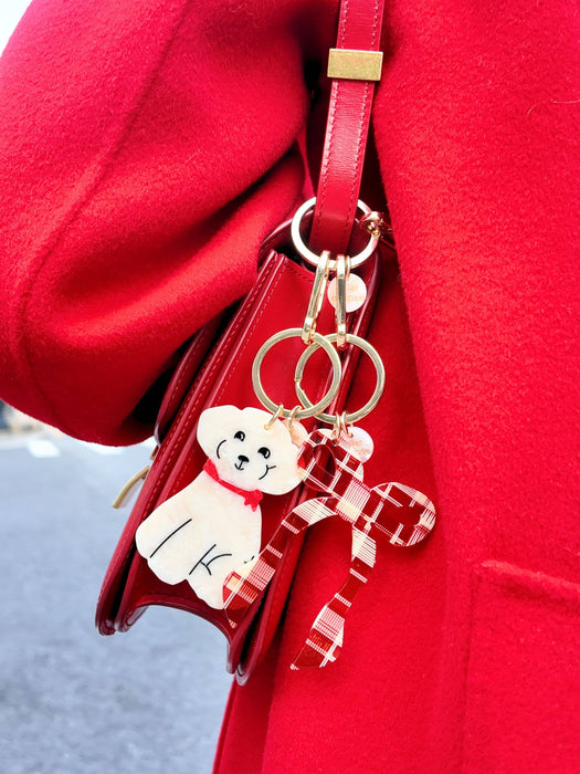 Doodle Puppy Bag Charm + Keychain