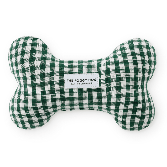 Evergreen Gingham Dog Toy